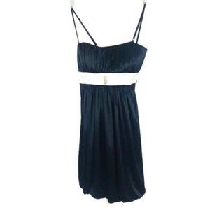 Rudy Rox Women's Dress Spaghetti Straps Pleated Size XS Black